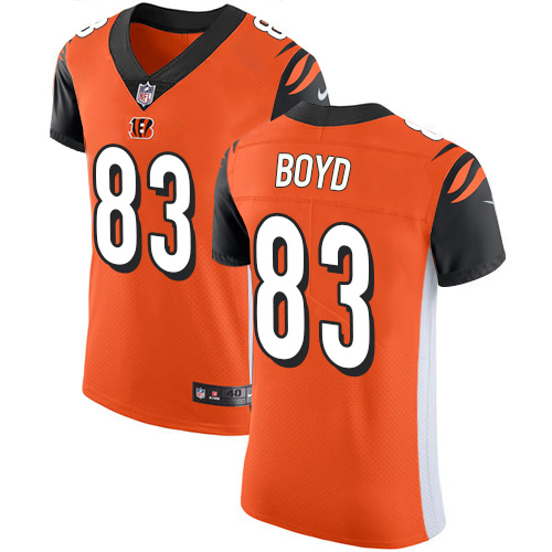 Nike Bengals #83 Tyler Boyd Orange Alternate Men's Stitched NFL Vapor Untouchable Elite Jersey - Click Image to Close